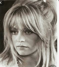 Shampoo 1975, Goldie Hawn Hair, 70s Hair Styles, Big Bangs, 70’s Hair, 70s Hair, Hollywood Hair, Fringe Bangs, Goldie Hawn