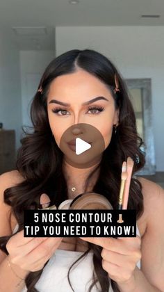 christendominique on January 23, 2024: "5 Nose contour tips👃🏼 that will change your contour game! MAKEUP Bronzer @saiebeauty Bru..." Nose Contouring Makeup, Nose Contour Brush, Nudestix Makeup, How To Contour Your Face, Bulbous Nose, Contouring For Beginners, Face Contouring Makeup