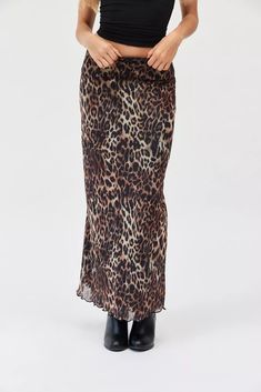 UO Leopard Print Mesh Maxi Skirt | Urban Outfitters Low Rise Maxi Skirt, Mesh Maxi Skirt, Cheetah Skirt, Leopard Print Skirt, Leopard Skirt, Halloween 2024, Women Men Shoes, Print Skirt, Long Skirt