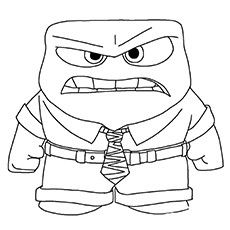 an angry cartoon character in black and white