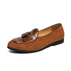 Occasion : Casual Fashion Element : Sewing Fit : Fits true to size, take your normal size Pattern Type : Solid Season : Spring/Autumn Model Number : 921665 Closure Type : SLIP-ON Feature : Breathable,Massage Shoes Type : Loafers Lining Material : NONE Insole Material : PU Outsole Material : Rubber Upper Material : Split Leather Brand Name : Cymercan Item Type : Casual Shoes Department Name : ADULT Important Notice:Foot length is not the insole length.Foot length is not the outsole length.Foot le Leather Shoes Brand, Date Shoes, Mens Business Shoes, Tassel Shoes, Casual Leather Shoes, Driving Moccasins, Popular Shoes, Office Shoes, Driving Loafers