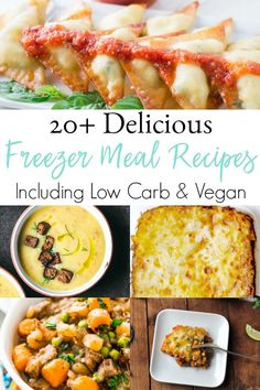 20 delicious freezer meal recipes including low carb and vegan options for the week