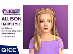 The Sims Resource - Y2K - Allison Hair Sims 4 Stories, Medieval Hairstyles, Mod Hair, A Hairstyle, Sims 4 Cc Skin, Sims 4 Cc Folder