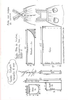 a drawing of an object that is in the shape of a rocket, with measurements and instructions