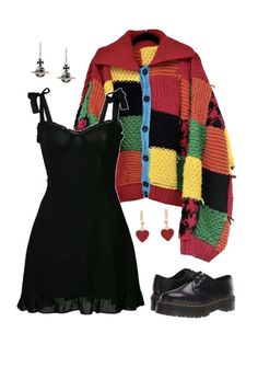 Scary Outfits Fashion, Unique Clothing Aesthetic, Harry Styles Style For Girls Outfits, Colorful Vintage Outfits, Concert Inspo Outfit, Fall Concert Outfit, Harry Styles Outfit Ideas, Tour Outfits Ideas, Hslot Fits