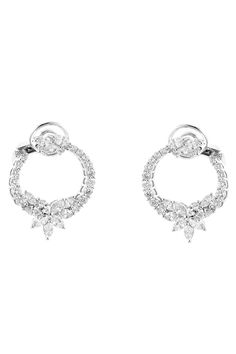 YEPREM JEWELLERY-Diamond Circle Earrings-WHITE GOLD Gold Outfit, Circle Diamond, Marissa Collections, Jewel Box, Marquise Diamond, Fine Jewels, Circle Earrings, Gold Diamond, Diamond Jewelry