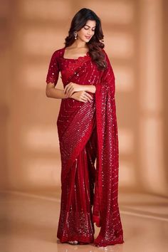 Instagram$Facebook Follow Us :- @jayamarfab Red Bollywood Party Wear Style Saree with Blouse Indian Wedding Saree Georgette Saree Saree, Indian Wedding saree, party Wear Saree, Wedding wear, Festival Saree, Ready To Wear saree, Indian outfit, Indian wedding Dress, Indian Bridal saree, Desiger saree, saree for girls, Wedding wear, saree, saree with blouse, ready to wear saree, bollywood saree, beautiful saree, women saree, soft net saree Fabric details: Saree :- Fabric :- Heavy Georgette Fabric W Red Sequin Saree, Sequins Saree, Sequence Saree, Indian Bridal Sarees, Sequin Saree, Bollywood Party, Party Wear Saree, Classic Blouses, Wedding Saree Indian