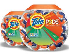 two boxes of tide pods on a white background