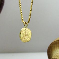 The Necklace And The Pendant Made From 14 Karats Yellow Gold. Chain Length: 17.7inc/ 45cm. Gold Pendant Size: 0.4inch/ 11cm. A Beautiful Pendant With A Stamp Of A "Shekel". The Shekel Was A Currency Used In The Biblical Period. The Pendant Looks Like It Was Found In An Archeological Dig. The Necklace Is Relatively Heavy, So You Can Switch To A Lighter Necklace, And Reduce The Price To 520$ 14k, Or 760$ 18k. If You Want A Custom Necklace Please Contact Me Before Purchase. Yellow Gold Coin Jewelry, Lighter Necklace, Gold Coin Jewelry, Silver Bridal Jewellery, Multi Chain Necklace, Stone Statement Necklace, Crystal Choker Necklace, Lace Necklace, Baroque Pearl Necklace