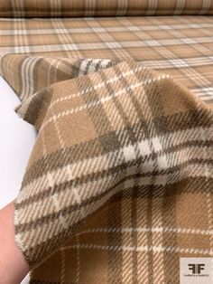 SKU: 18011 Content: Wool Blend Color: Shades of Tan / Beige Width: 56 inches Origin: Italy Shades Of Tan, Fashion District, Fabric Yardage, Fashion Fabric, Color Shades, Quality Fashion, Wool Blend, Fashion Branding, Plaid