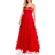 An Alluringly Styled Bodice Undergoes On Unapologetically Romantic Transformation At The Ball Skirt Filled With A Tulle Overlay Appliqued In 3d Flowers. - Hidden Back Zip Lace- Up Closure - Sweetheart Neck - Adjustable Straps - Floor- Length Ball Skirt - 100% Polyester Christmas Evening Tulle Dress, Red Evening Dress For Spring Gala, Red Evening Dress For Gala In Spring, Red Sleeveless Gown For Spring, Red Sweetheart Neckline Maxi Dress For Spring, Red Gown For Spring, Red Evening Gown For Spring, Red Maxi Length Evening Dress For Spring, Red Maxi Evening Dress For Spring