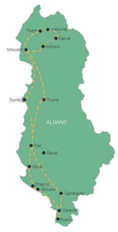 map of the route from paris to vienna