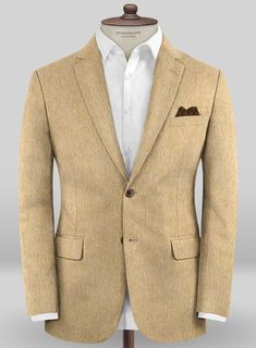 Colombo Beige Cashmere Jacket : StudioSuits: Made To Measure Custom Suits, Customize Suits, Jackets and Trousers Semi-formal Beige Wool Outerwear, Beige Long Sleeve Tweed Jacket For Semi-formal Occasions, Beige Long Sleeve Suits For Business Casual, Beige Long Sleeve Business Casual Suit, Luxury Long Sleeve Tweed Jacket With Pockets, Long Sleeve Wool Sport Coat With Pressed Crease, Cream Wool Blazer For Business, Beige Wool Blazer For Business Casual, Brown Long Sleeve Suit With Pressed Crease