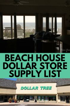 the beach house dollar store supply list