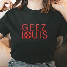 Geez Louis Fashion Graphic Tee, Fashion Lover, Luxury Shirt, Gift for Fashion Lover, Gift for Her, Personalized Gift, Unisex T-shirt Youth - Etsy Graphic Tee Fashion, Luxury Shirt, Graphic Tee Style, Jesus Shirt, Religious Shirt, Faith Shirt, Fashion Inspiration Design, Fashion Graphic, Jesus Shirts