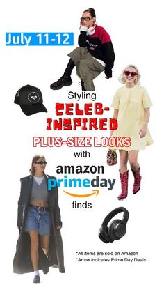 Screenshot for celeb-inspired plus-size outfit inspo featuring #PrimeDay finds 👀 ✨💫