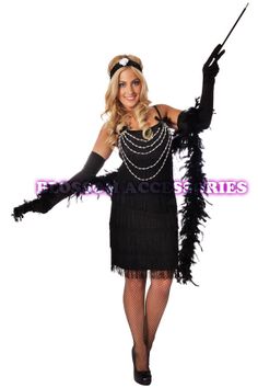 F88 1920s Charleston Gatsby Flapper Girl Fancy Dress Up Costume 20s Party Outfit | eBay Holiday Party Flapper Dress, Holiday Flapper Dress For Party, Gatsby Style Flapper Dress For Party Season, Elegant Flapper Dress For Costume Party And Holiday, Flapper Dress With Fringe For Party, Holiday Flapper Dress For Costume Party, Fitted Flapper Dress For Costume Party And Holiday, Costume Party Flapper Dress With Fringe, Flapper Dress For Costume Party