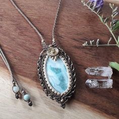 Macrame Headband, Star Goddess, Larimar Necklace, Macrame Necklace, Macrame Bracelets, Handmade Necklaces, Labradorite, Hippie Boho, Necklace Etsy