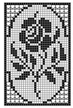 a cross stitch pattern with the words rose written in black and white, on a white background