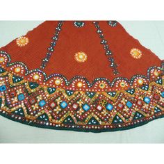 Vintage Indian embroidered skirt With inset, mirrors, beads, sequins and with a seersucker linen as ground textile India. 1980's Moorish style Hand made Size: 42 W x 22 H x 12" top. Traditional Multicolor Embroidered Skirt, Embroidered Multicolor Skirt For Festivals, Multicolor Embroidered Skirt For Festivals, Traditional Embroidered Skirt For Festivals, Traditional Embroidered Festival Skirt, Red Embroidered Skirt For Festival, Red Traditional Skirt For Festivals, Festive Multicolor Embroidered Skirt, Festival Long Skirt With Embroidery