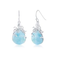 in stock Nickel Free Larimar Jewelry For Gifts, Elegant Handmade Larimar Jewelry, Silver Larimar Dangle Earrings, Blue Larimar Dangle Earrings, Silver Larimar Dangle Jewelry, Elegant Larimar Dangle Earrings, Larimar Dangle Earrings For Gifts, Hypoallergenic Larimar Jewelry As A Gift, Hypoallergenic Larimar Jewelry For Gifts