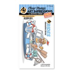 the clear stamps art impressionss are designed to look like an airplane and other things