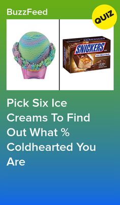 an advertisement for ice creams to find out what's in the container and where they are