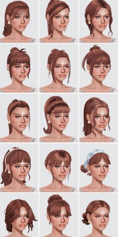 many different types of hair for females