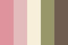 the color scheme is pink, green and brown