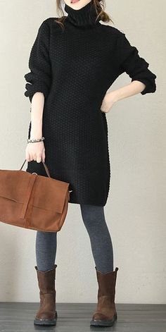 Winter Dresses For Girls, Dresses For Winter, Sweater Dresses For Women, High Neck Sweater Dress, Girls Winter Dresses, Cozy Sweater Dress, Sweater Dress Outfit, Winter Dress Outfits, Dresses For Girls