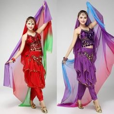 Indian Dance Costumes, Silk Veil, Face Scarf, Women Dance, Indian Dance