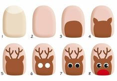 Nail Art Noel, Xmas Nail Art, Kutek Disney, Cute Simple Nails, Cute Christmas Nails, Christmas Nails Easy, Christmas Gel Nails, Christmas Nail Art Designs, Nail Art Designs Videos