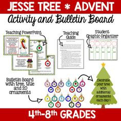 an activity and bulletin board for teaching about christmas