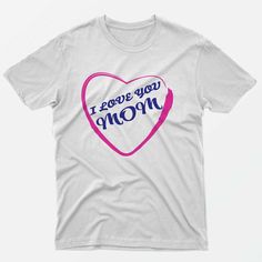 I love mom design / White t-shirt/size S, M, L, XL Design - Printed USA  Gildan t-shirt 100% cotton 5.3oz  Round neck  Short sleeves  Unisex  Machine wash  Comfortable and casual  Perfect gift for Mom's Mom Design, I Love You Mom, I Love Mom, Love Mom, Perfect Gift For Mom, White T Shirt, White T, White Tshirt, Kansas City