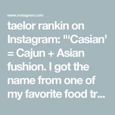 taelor rankin on Instagram: "‘Casian’ = Cajun + Asian fushion. I got
the name from one of my favorite food trucks that serve Korean, Japanese, and Chinese inspired food with a Creole flair. It’s honestly my favorite type of food to make.

Recipe measurements:
Ingredients
2 lbs chuck roast for boneless short ribs
3 tbsp Avocado Oil
Salt and Pepper to taste
1 half white onion roughly chopped
1/4 cup green onions or scallions thinly sliced
1 tablespoon minced garlic
1/2 tbsp smoked paprika
1 tsp cayenne pepper adjust to your spice preference
1 1/2 tsp ground mustard
1 tsp fennel seeds
3 cups beef broth
2 tbsp soy sauce
1 tbsp sesame oil
1 tbsp Worcestershire sauce
1 cup canned crushed tomatoes

Next week yall are going to see what ive been up to all this time with some good ol fashion private Beef Ham, Boneless Short Ribs, Canning Crushed Tomatoes, Ol Fashion, Ground Mustard, Korean Japanese, Chuck Roast, Cayenne Pepper, Bbq Pork