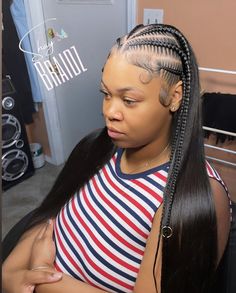 Feedin Braids With Quick Weave, Braided Hairstyles Baddie, Braided Hairstyles Latina, Braids With Quick Weave, Quick Weave Curly, Girl Braided Hairstyles, Hairstyles Latina, Hairstyles Baddie, Half Braided Hairstyles