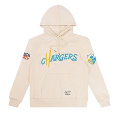 Los Angeles Chargers French Terry Hooded Sweatshirt La Chargers, American Football League, Football Hall Of Fame, Minor League Baseball, Hockey Shirts, San Diego Chargers, Los Angeles Chargers, School Fashion, Jersey Tee