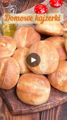 1.1K views · 45 shares | Domowe bułeczki z pękającą skórką. Przepis w komentarzu. | moje_domowe_jedzenie Cooking Recipes, Bread, Baking