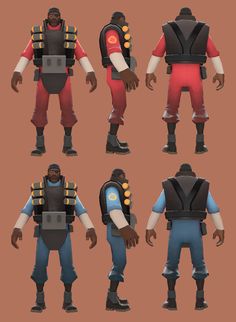 an image of different poses for the character in fortnix, which includes various outfits and