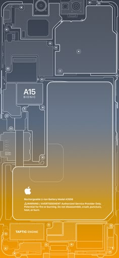 the back side of an iphone showing all its components and features, including two cameras