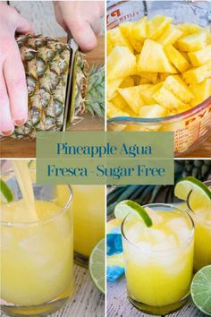 pineapple agua, fresh - sugar free cocktails are the perfect way to start your day