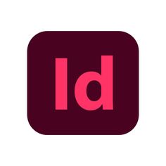 the adobe logo is shown in pink