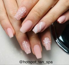 Winter Nail Art Designs You’ll Want to Try This Year 2023 | Winter Nails Squoval Acrylic Nails, Winter Nail Art Designs, Nails Christmas, Trendy Nail, Sparkle Nails, Winter Nail Art