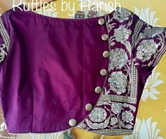 Blouse Designs For Elderly Women, Latest Blouse Work Designs, Embroidered Blouse Designs Latest, Border Blouse Designs Latest, Simple Blouse Designs Pattern, Casual Blouse Designs, Simple Blouses, Blouse Ideas