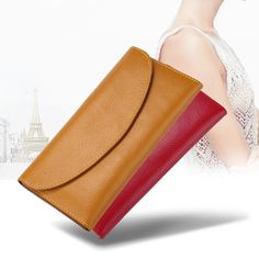 Product information: Pattern: solid color Lining texture: genuine leather Color: yellow, black, brown, brown, red, wine red, [calfskin] Black, [calfskin] Brown, [calfskin] Brown, [calfskin] red, [calfskin] wine red Leather features: Cow split leather Size: length 19cm/width 9.5cm/thickness 0.8cm Packing list: Wallet * 1 Product Image: Boot Wallet, Simple Wallet, Mens Bags Fashion, Leather Long Wallet, Brown Brown, Travel Items, High End Fashion, Long Wallet, Wine Red