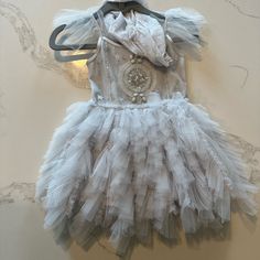 Brand New With Tags. Silver Bebe Tutu Du Monde Dress. Baby First Birthday Dress, Black Glitter Dress, Sewing Designs, Girls Denim Dress, Onederland Birthday Party, First Birthday Dresses, Bebe Baby, Baby Style, Denim And Lace