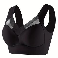 Breathable Full-Coverage Bra - Seamless, Comfort-Fit Mesh Design Size: Xl Full Coverage Wireless Bra Contrast Lace High Support Comfortable Breathable Non-Removable Padding Polyamide Knit Fabric Everyday Essential Lingerie For Women Questions? Message Me Anytime And Thanks For Looking! 2-3 Day Priority Mail Shipping Usps Seamless Underwire Black Sports Bra, Black Seamless Push-up Sports Bra, Supportive Black Push-up Sports Bra, Push-up Black Sports Bra With Removable Pads, Black Push-up Sports Bra With Removable Pads, Black Bra With Medium Bust Support And Stretch, Black Bra With Medium Bust Support And High Stretch, Black Seamless Camisole Bra, Black Shapewear Bra With Medium Bust Support