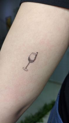 Spilled Wine Tattoo, Strawberry Wine Tattoo, Cherry Wine Tattoo, Wine Tattoo Best Friend, Tiny Wine Glass Tattoo, Wine Tattoo Ideas, Positivity Tattoo, Bubble Tattoo