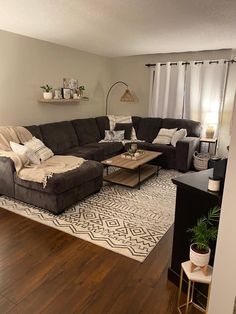 the living room is clean and ready for us to use in its new owner's home