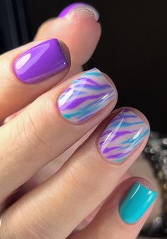 Gel Nails Bright, Gel Nails For Summer, Nails For Summer, Nails Bright, Summer Gel Nails, Short Gel Nails, Cute Nail Art Designs, Bright Nails